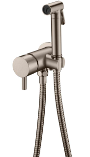 Гигиенический душ Boheme Uno 467-NB со смесителем никель брашированный